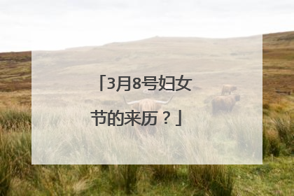3月8号妇女节的来历?