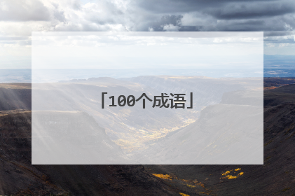 100个成语