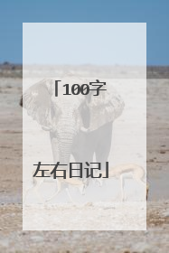 100字左右日记