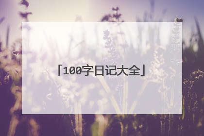 100字日记大全