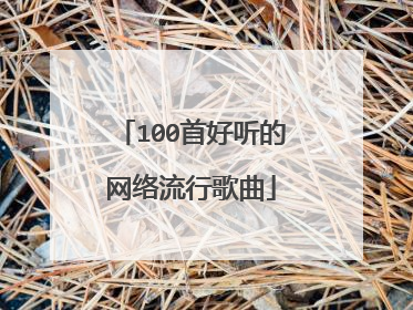 100首好听的网络流行歌曲