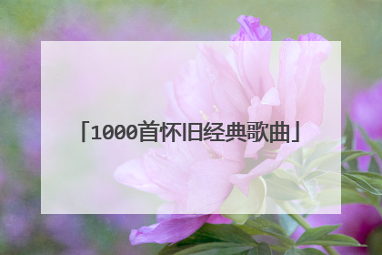 1000首怀旧经典歌曲
