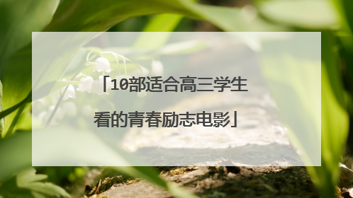 10部适合高三学生看的青春励志电影