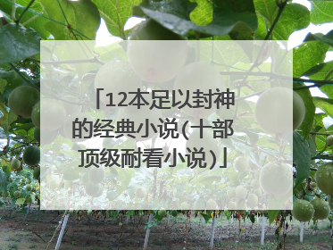 12本足以封神的经典小说(十部顶级耐看小说)