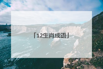 12生肖成语