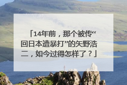 14年前,那个被传“回日本遭暴打”的矢野浩二,如今过得怎样了?
