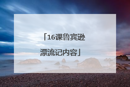 16课鲁宾逊漂流记内容