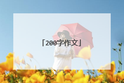 200字作文