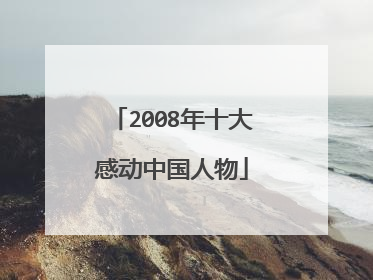 2008年十大感动中国人物