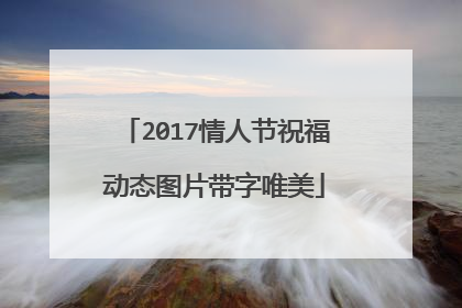 2017情人节祝福动态图片带字唯美
