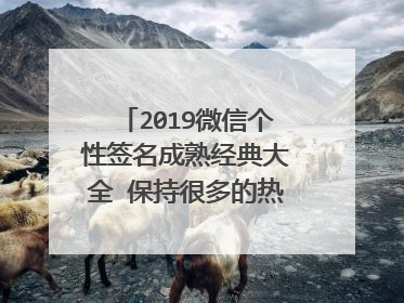 2019微信个性签名成熟经典大全 保持很多的热爱和一点点野心