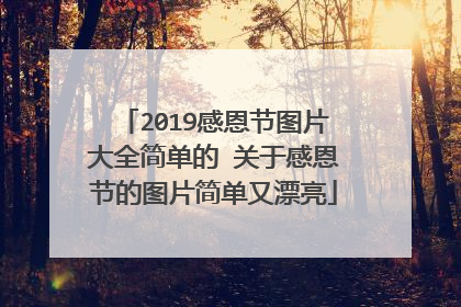 2019感恩节图片大全简单的 关于感恩节的图片简单又漂亮