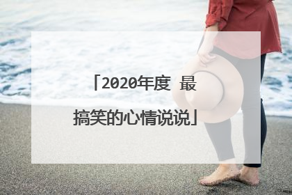 2020年度 最搞笑的心情说说