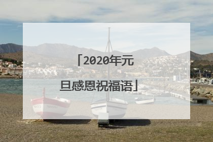 2020年元旦感恩祝福语