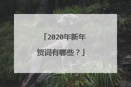 2020年新年贺词有哪些？