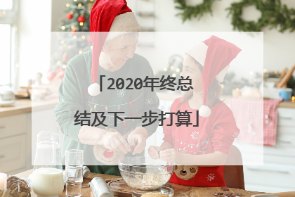 2020年终总结及下一步打算
