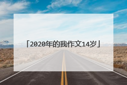 2020年的我作文14岁