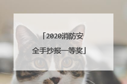 2020消防安全手抄报一等奖