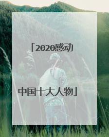 2020感动中国十大人物