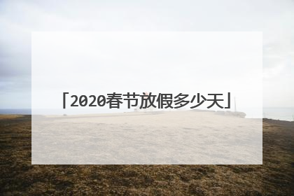 2020春节放假多少天