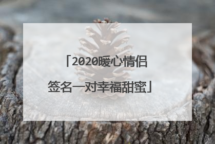 2020暖心情侣签名一对幸福甜蜜