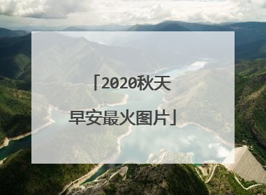 2020秋天早安最火图片