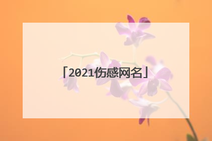 2021伤感网名