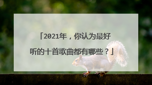 2021年,你认为最好听的十首歌曲都有哪些?