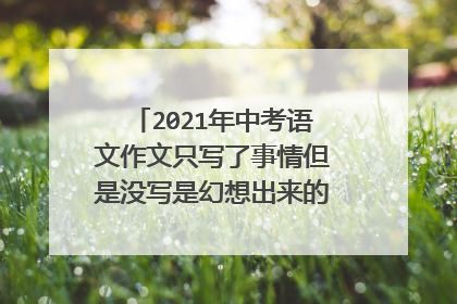 2021年中考语文作文只写了事情但是没写是幻想出来的会不会跑题?