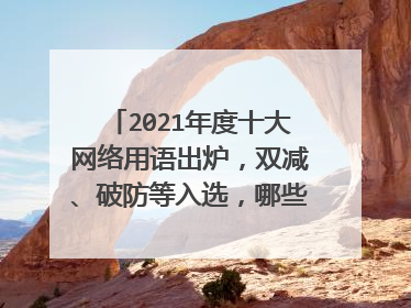 2021年度十大网络用语出炉,双减、破防等入选,哪些是你经常用的?