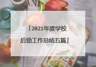 2021年度学校后勤工作总结五篇