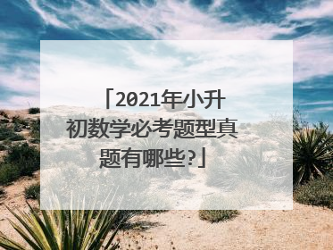 2021年小升初数学必考题型真题有哪些?