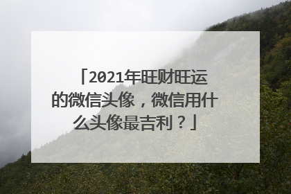2021年旺财旺运的微信头像，微信用什么头像最吉利？