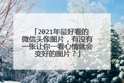 2021年最好看的微信头像图片,有没有一张让你一看心情就会变好的图片?