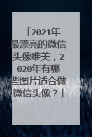 2021年最漂亮的微信头像唯美,2020年有哪些图片适合做微信头像?