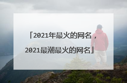 2021年最火的网名,2021最潮最火的网名
