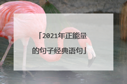 2021年正能量的句子经典语句