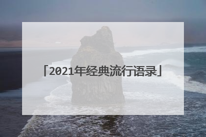 2021年经典流行语录