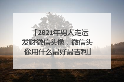 2021年男人走运发财微信头像,微信头像用什么最好最吉利