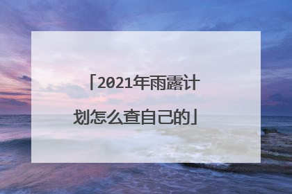 2021年雨露计划怎么查自己的