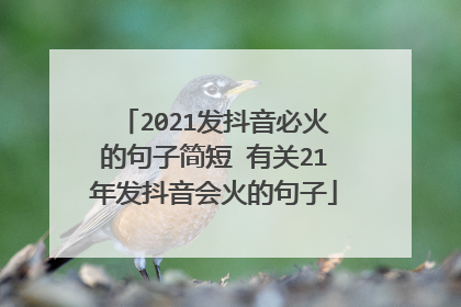 2021发抖音必火的句子简短 有关21年发抖音会火的句子
