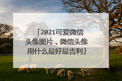 2021可爱微信头像图片,微信头像用什么最好最吉利