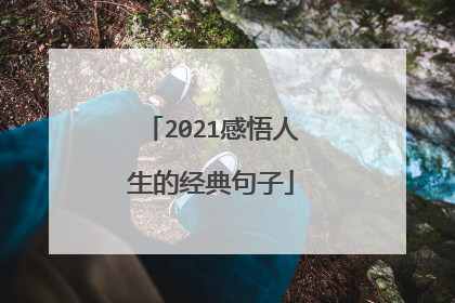 2021感悟人生的经典句子