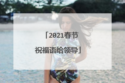 2021春节祝福语给领导