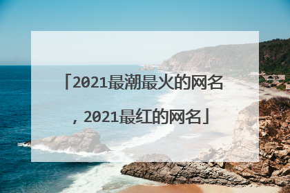 2021最潮最火的网名,2021最红的网名