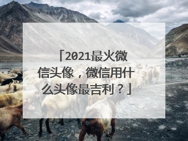 2021最火微信头像，微信用什么头像最吉利？