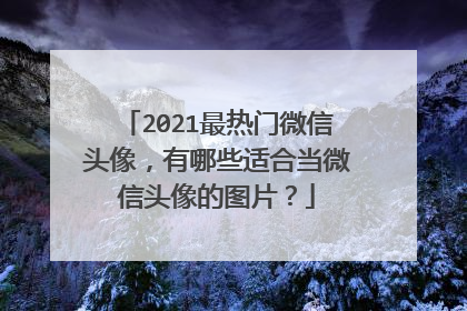 2021最热门微信头像，有哪些适合当微信头像的图片？