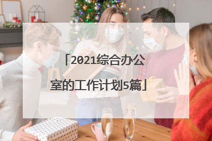 2021综合办公室的工作计划5篇