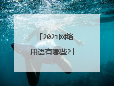 2021网络用语有哪些?