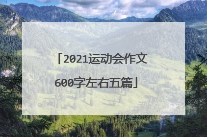 2021运动会作文600字左右五篇